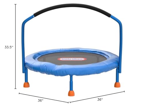 Little Tikes Kindertrampolin – 90 cm Indoor-Trampolin mit Haltegriff