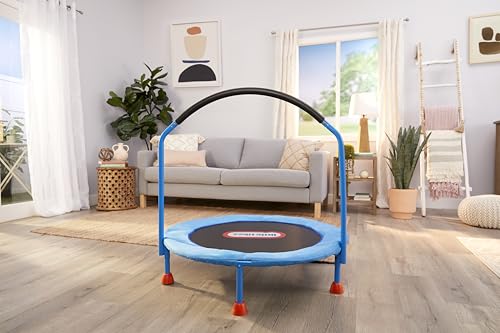 Little Tikes Kindertrampolin – 90 cm Indoor-Trampolin mit Haltegriff