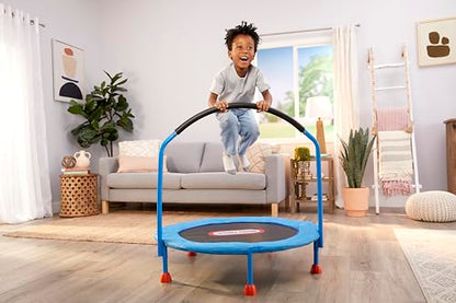 Little Tikes Kindertrampolin – 90 cm Indoor-Trampolin mit Haltegriff