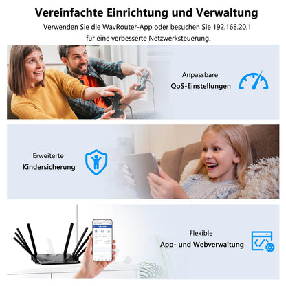 STRONG Atria Mesh Home Kit AX3000 (3er-Pack) – WiFi 6 Add-On Repeater mit Gigabit LAN