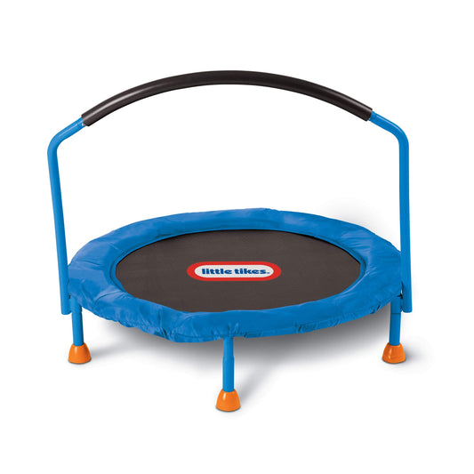Little Tikes Kindertrampolin – 90 cm Indoor-Trampolin mit Haltegriff